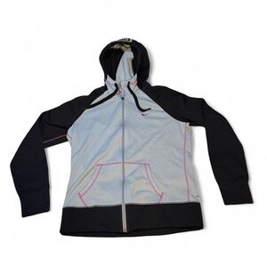 Nike Women’s Therma-Fit Cream Hoodie with Pink Trim